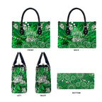 Melbourne Stars Leather Bag Graffiti Urban Aboriginal Dot Abstract Design
