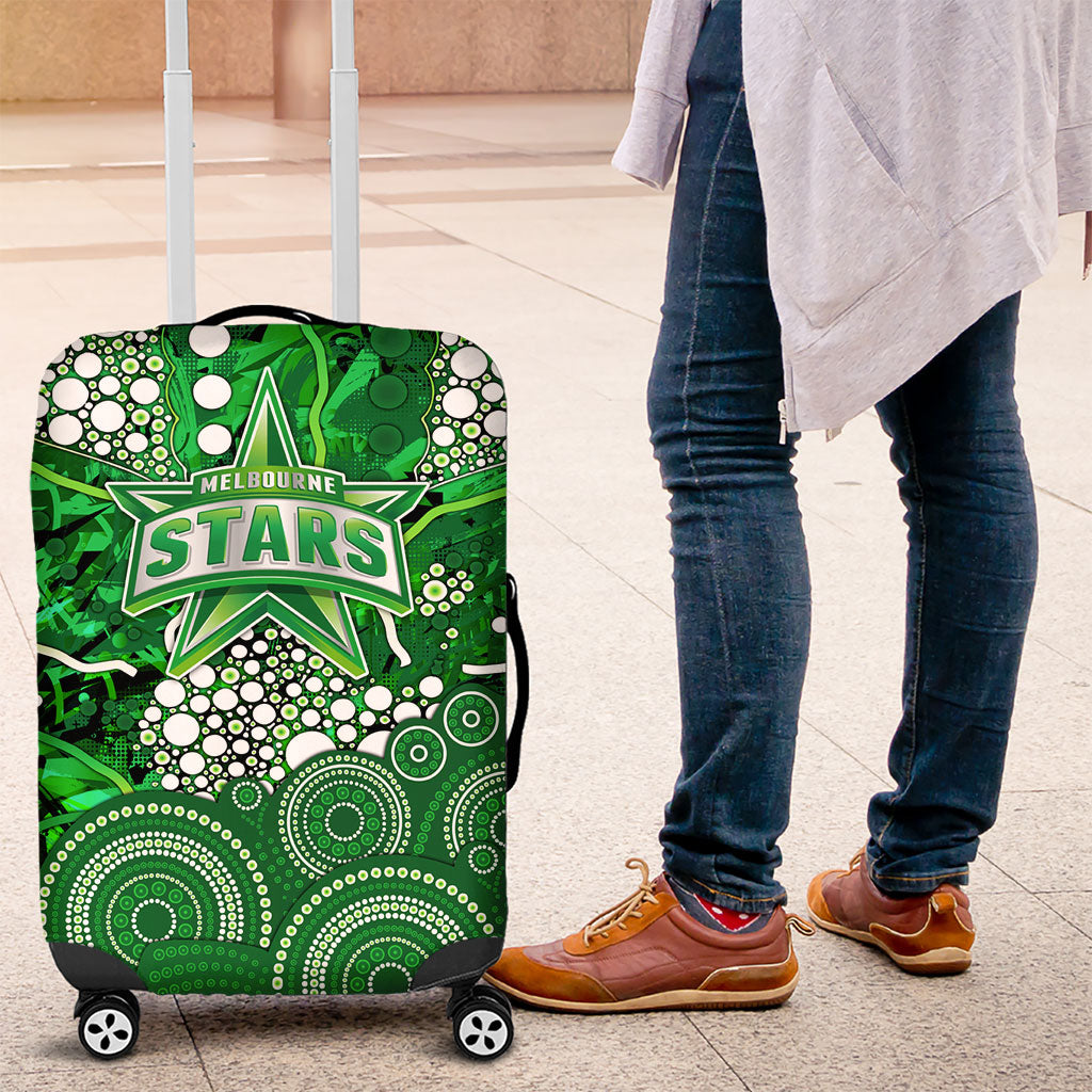 Melbourne Stars Luggage Cover Graffiti Urban Aboriginal Dot Abstract Design