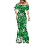 Melbourne Stars Mermaid Dress Graffiti Urban Aboriginal Dot Abstract Design