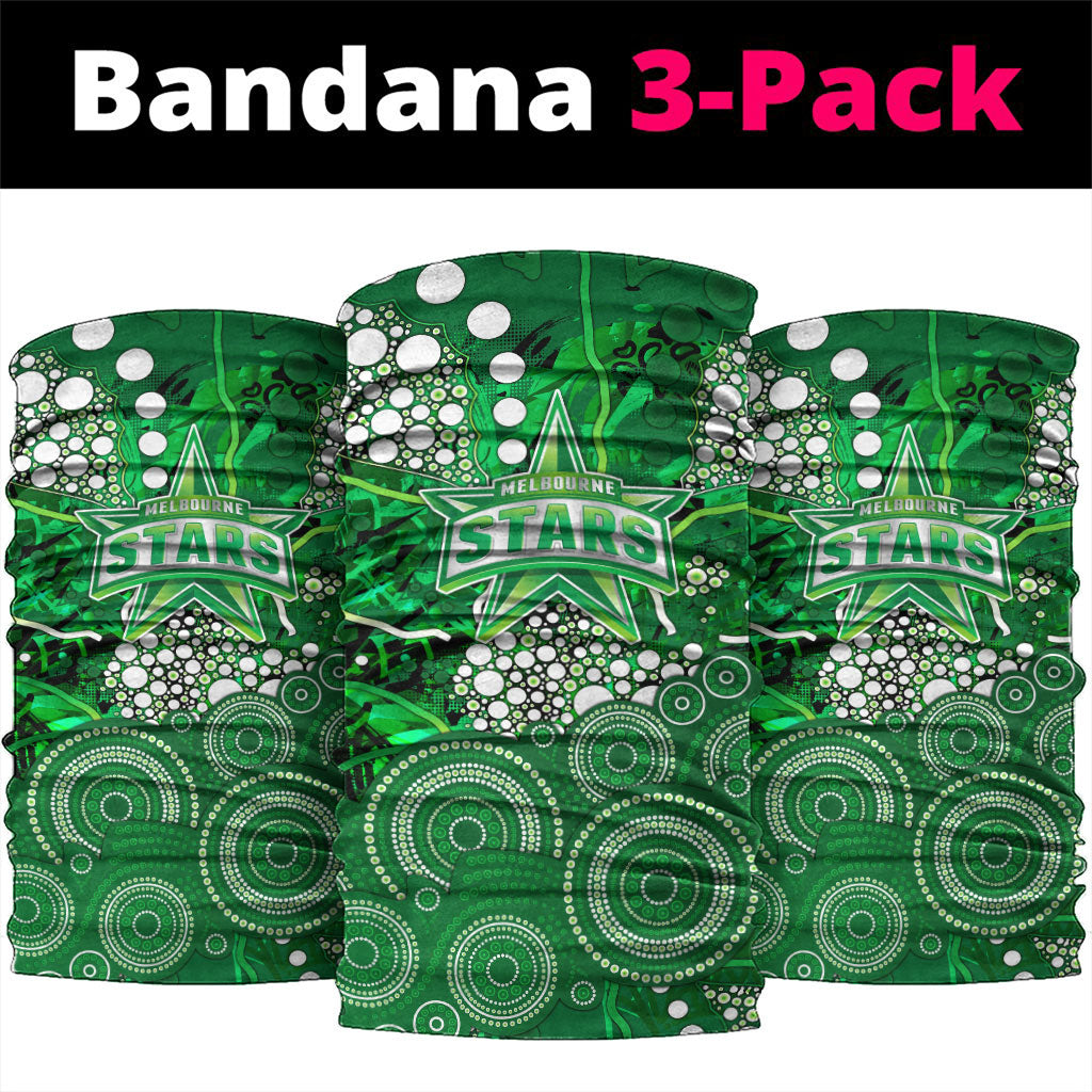 Melbourne Stars Neck Gaiter Graffiti Urban Aboriginal Dot Abstract Design