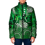Melbourne Stars Padded Jacket Graffiti Urban Aboriginal Dot Abstract Design