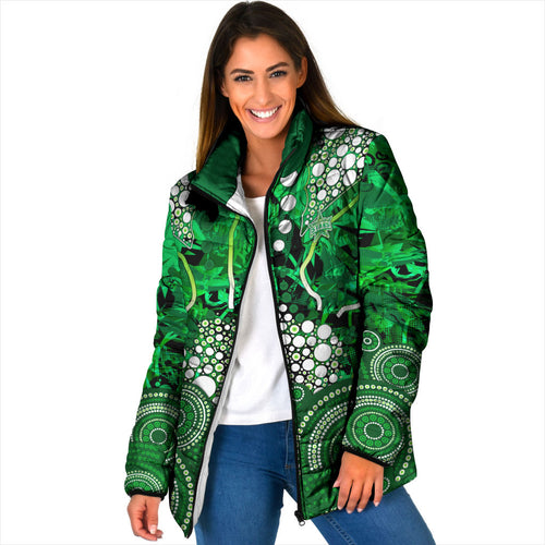 Melbourne Stars Padded Jacket Graffiti Urban Aboriginal Dot Abstract Design