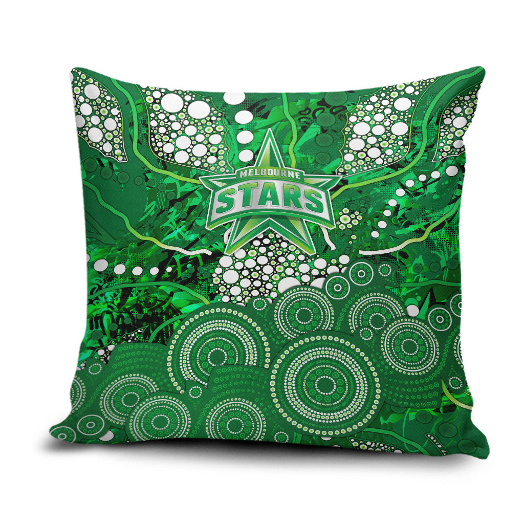 Melbourne Stars Pillow Cover Graffiti Urban Aboriginal Dot Abstract Design