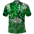 Melbourne Stars Polo Shirt Graffiti Urban Aboriginal Dot Abstract Design