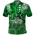 Melbourne Stars Polo Shirt Graffiti Urban Aboriginal Dot Abstract Design