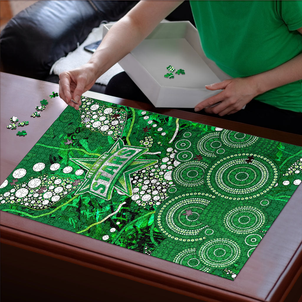 Melbourne Stars Puzzle Graffiti Urban Aboriginal Dot Abstract Design