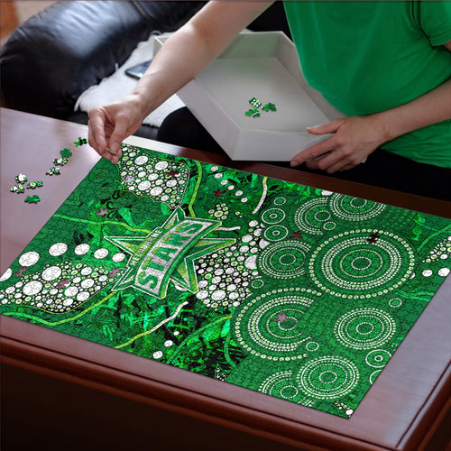 Melbourne Stars Puzzle Graffiti Urban Aboriginal Dot Abstract Design