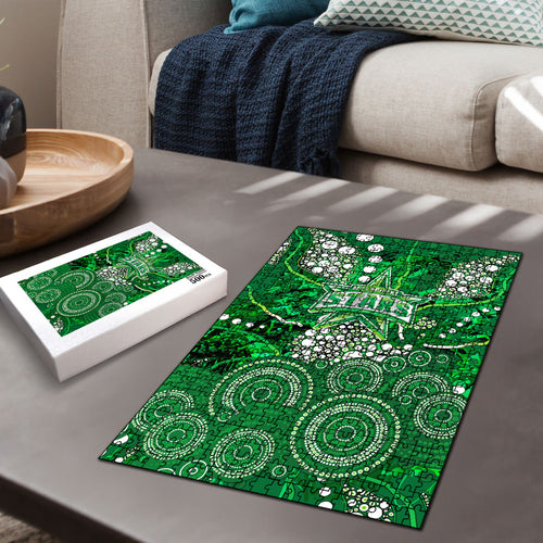 Melbourne Stars Puzzle Graffiti Urban Aboriginal Dot Abstract Design