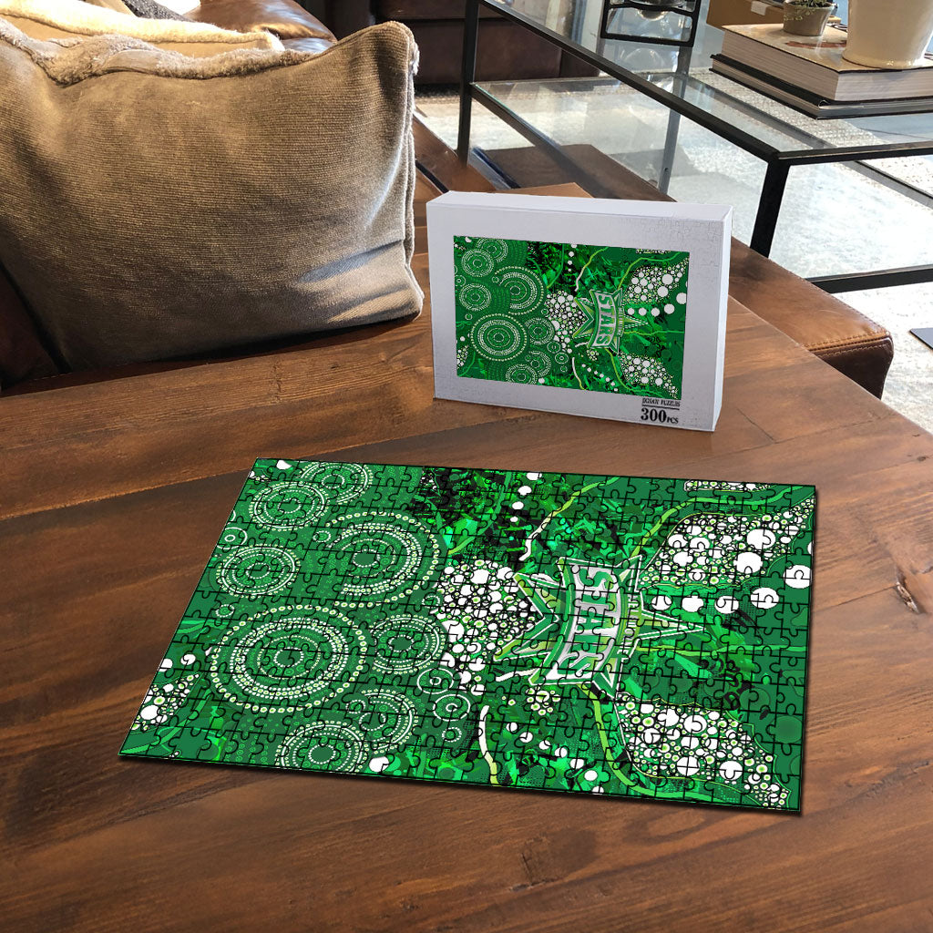 Melbourne Stars Puzzle Graffiti Urban Aboriginal Dot Abstract Design