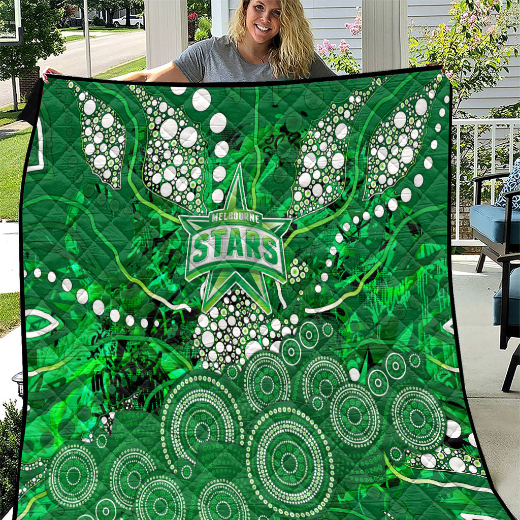 Melbourne Stars Quilt Graffiti Urban Aboriginal Dot Abstract Design