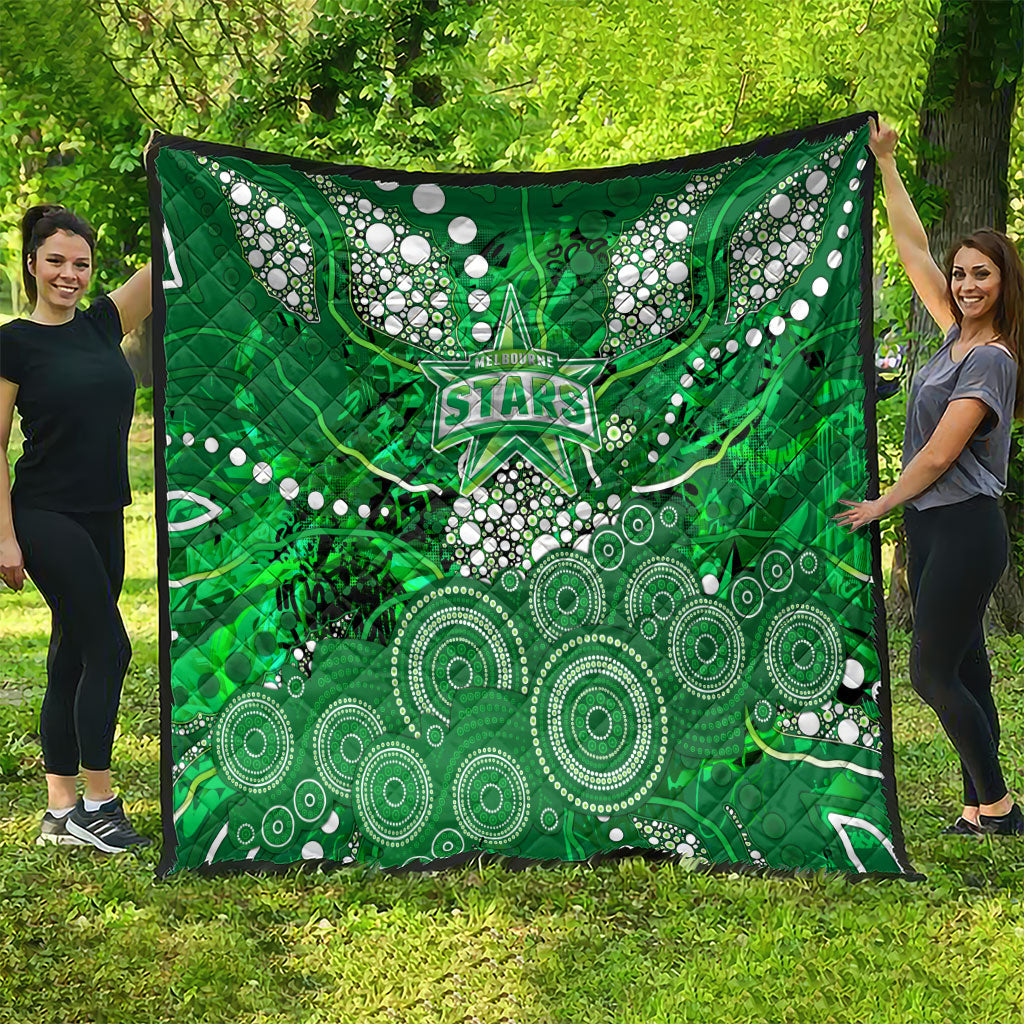 Melbourne Stars Quilt Graffiti Urban Aboriginal Dot Abstract Design