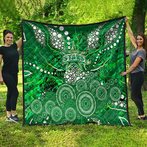 Melbourne Stars Quilt Graffiti Urban Aboriginal Dot Abstract Design