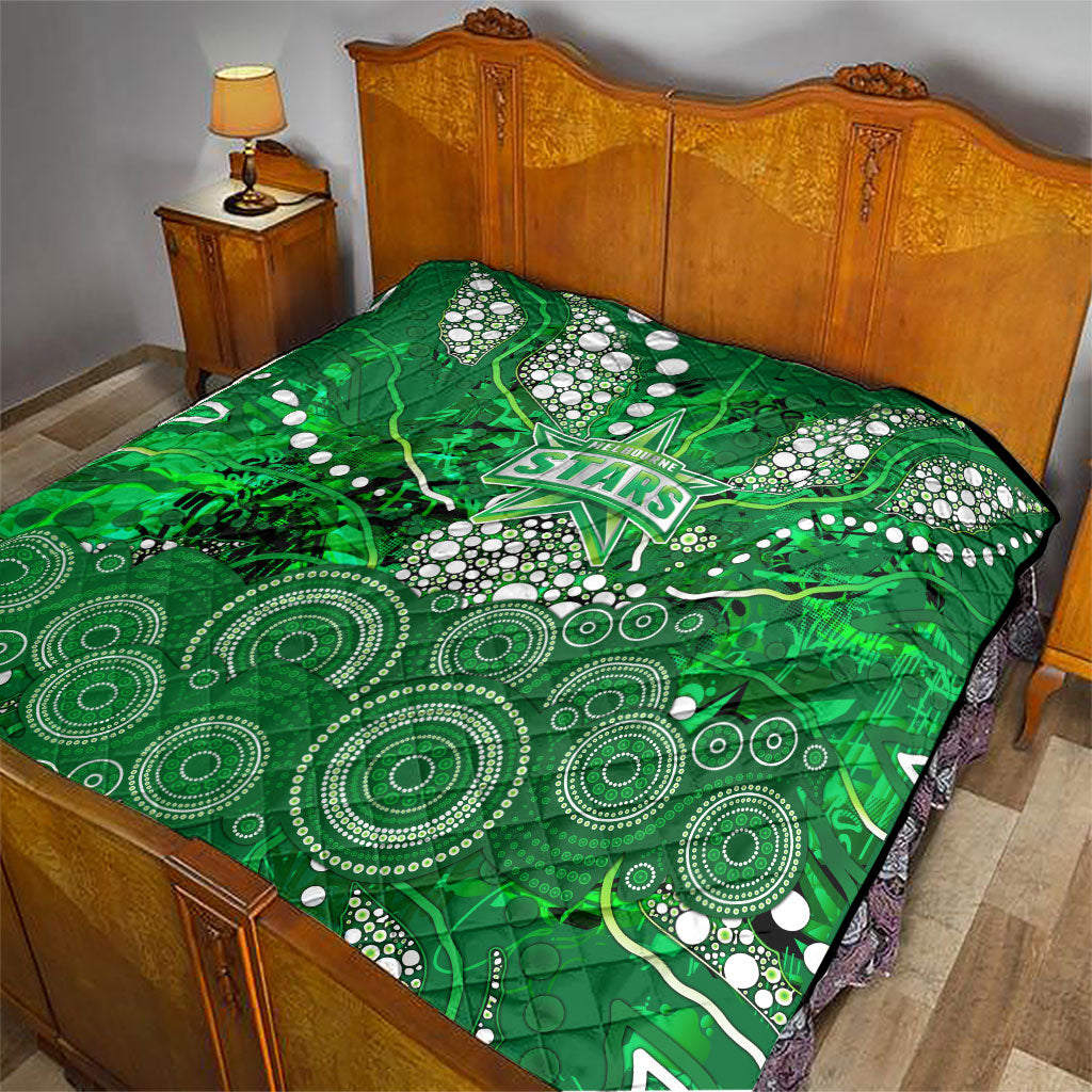 Melbourne Stars Quilt Graffiti Urban Aboriginal Dot Abstract Design