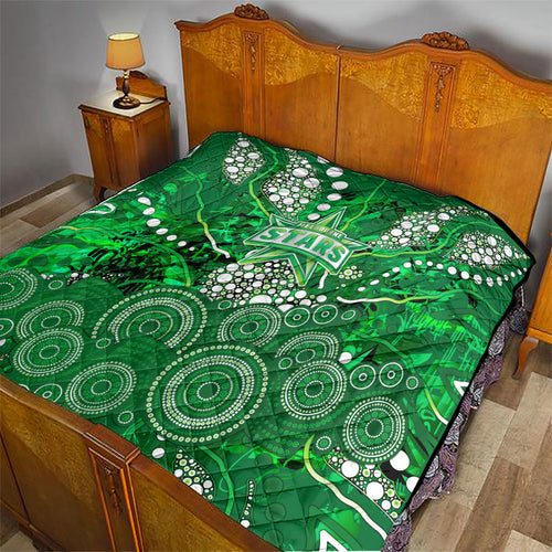 Melbourne Stars Quilt Graffiti Urban Aboriginal Dot Abstract Design