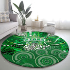 Melbourne Stars Round Carpet Graffiti Urban Aboriginal Dot Abstract Design