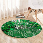 Melbourne Stars Round Carpet Graffiti Urban Aboriginal Dot Abstract Design