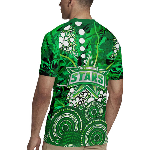 Melbourne Stars Rugby Jersey Graffiti Urban Aboriginal Dot Abstract Design