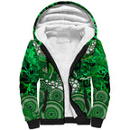 Melbourne Stars Sherpa Hoodie Graffiti Urban Aboriginal Dot Abstract Design