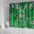 Melbourne Stars Shower Curtain Graffiti Urban Aboriginal Dot Abstract Design