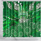 Melbourne Stars Shower Curtain Graffiti Urban Aboriginal Dot Abstract Design