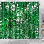 Melbourne Stars Shower Curtain Graffiti Urban Aboriginal Dot Abstract Design