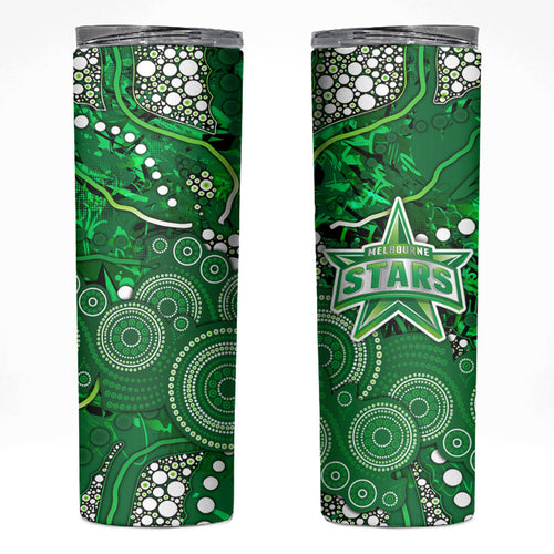 Melbourne Stars Skinny Tumbler Graffiti Urban Aboriginal Dot Abstract Design