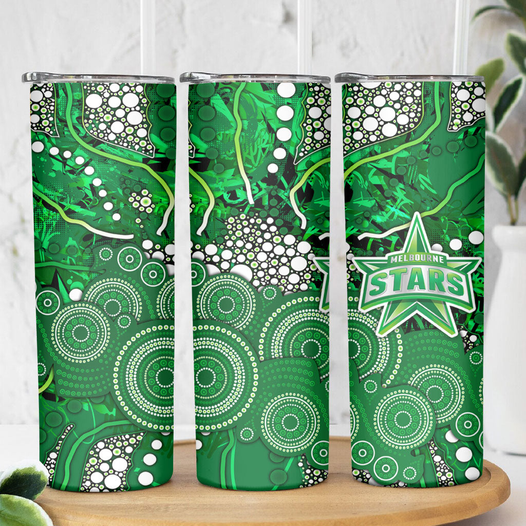 Melbourne Stars Skinny Tumbler Graffiti Urban Aboriginal Dot Abstract Design