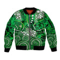 Melbourne Stars Sleeve Zip Bomber Jacket Graffiti Urban Aboriginal Dot Abstract Design