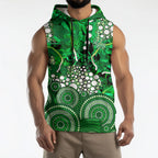 Melbourne Stars Sleeveless Hoodie Graffiti Urban Aboriginal Dot Abstract Design
