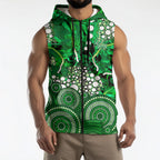 Melbourne Stars Sleeveless Zip Hoodie Graffiti Urban Aboriginal Dot Abstract Design