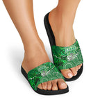 Melbourne Stars Slide Sandals Graffiti Urban Aboriginal Dot Abstract Design
