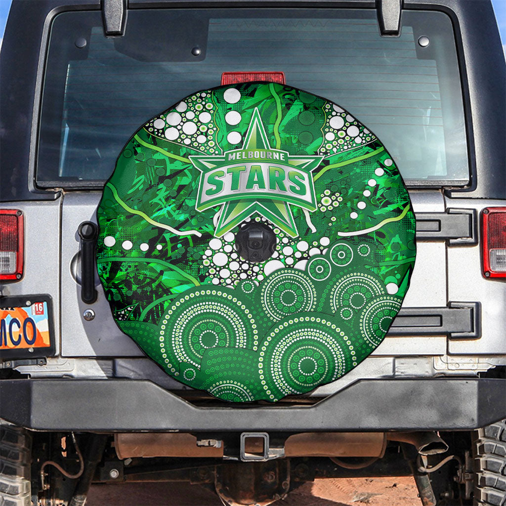 Melbourne Stars Spare Tire Cover Graffiti Urban Aboriginal Dot Abstract Design