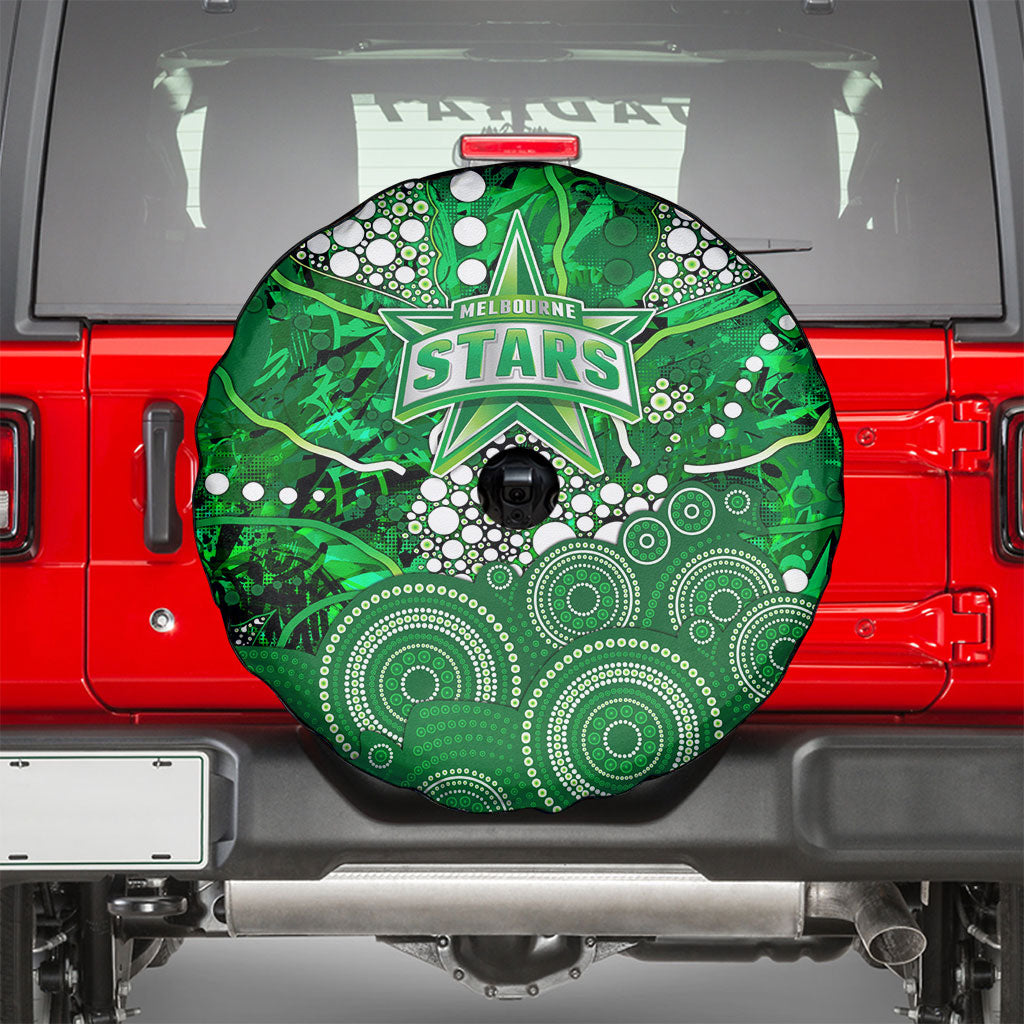 Melbourne Stars Spare Tire Cover Graffiti Urban Aboriginal Dot Abstract Design