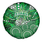 Melbourne Stars Spare Tire Cover Graffiti Urban Aboriginal Dot Abstract Design