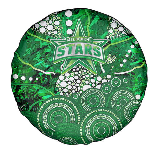 Melbourne Stars Spare Tire Cover Graffiti Urban Aboriginal Dot Abstract Design