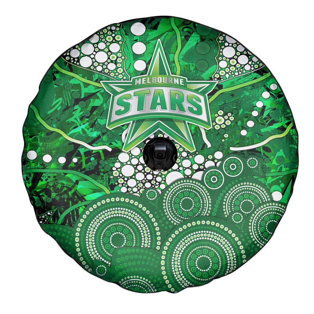 Melbourne Stars Spare Tire Cover Graffiti Urban Aboriginal Dot Abstract Design