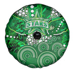 Melbourne Stars Spare Tire Cover Graffiti Urban Aboriginal Dot Abstract Design