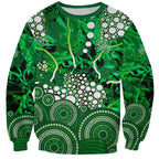 Melbourne Stars Sweatshirt Graffiti Urban Aboriginal Dot Abstract Design