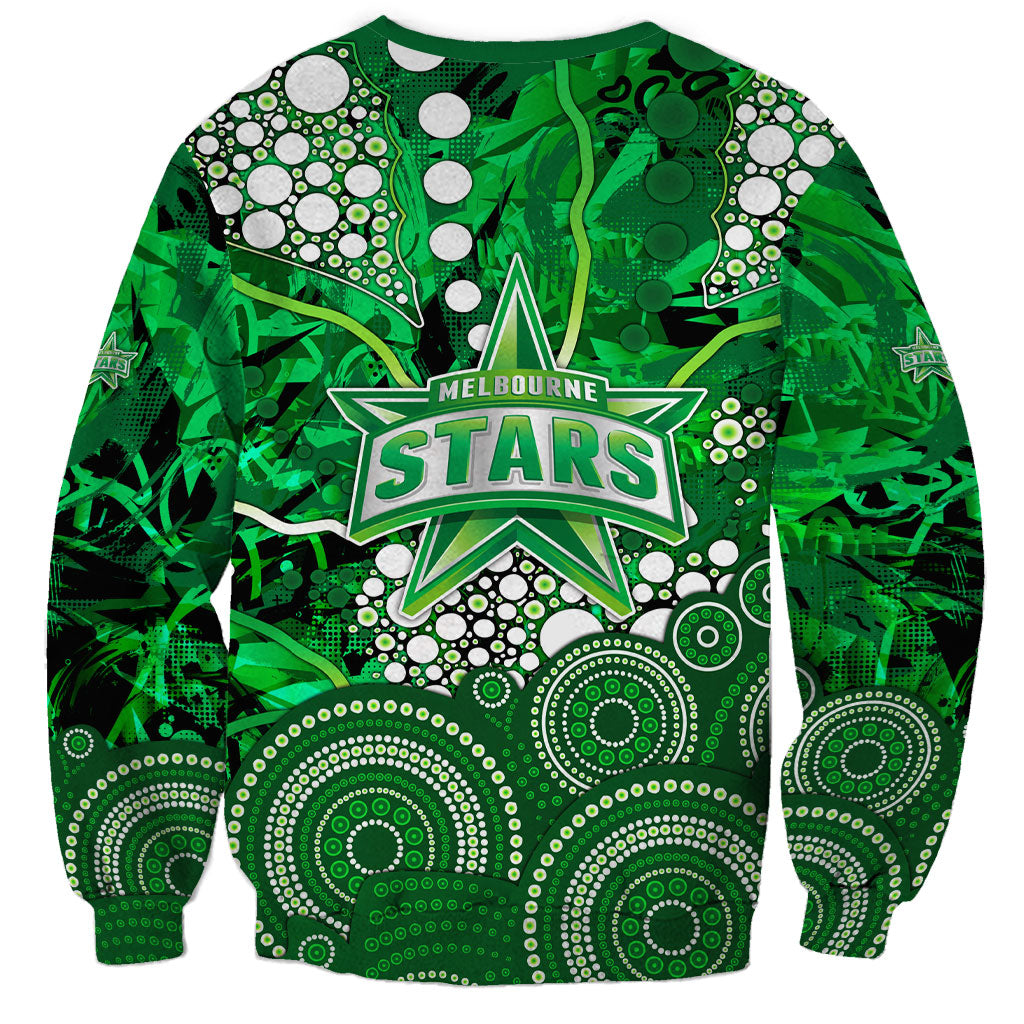 Melbourne Stars Sweatshirt Graffiti Urban Aboriginal Dot Abstract Design