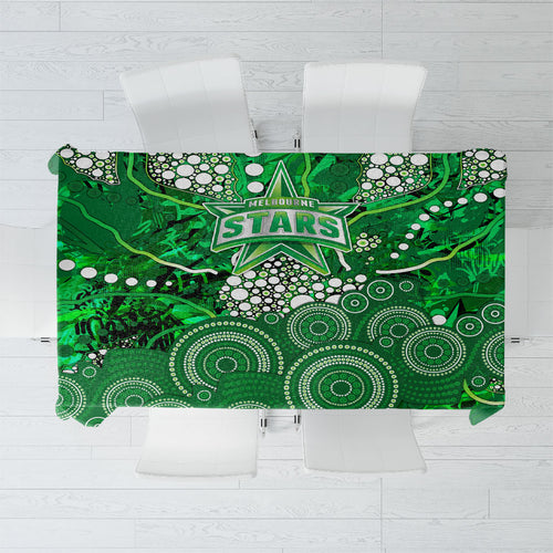 Melbourne Stars Tablecloth Graffiti Urban Aboriginal Dot Abstract Design