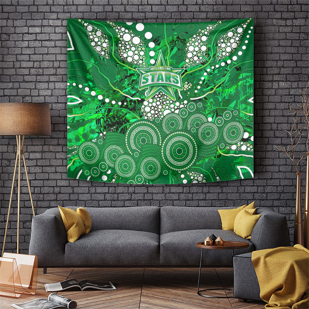 Melbourne Stars Tapestry Graffiti Urban Aboriginal Dot Abstract Design