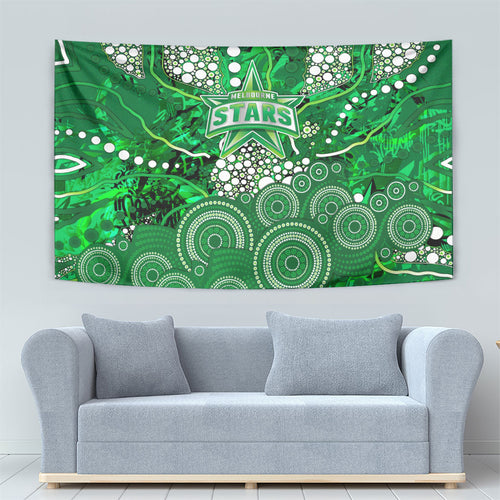 Melbourne Stars Tapestry Graffiti Urban Aboriginal Dot Abstract Design