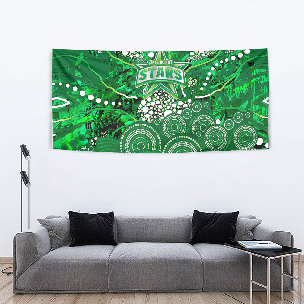 Melbourne Stars Tapestry Graffiti Urban Aboriginal Dot Abstract Design