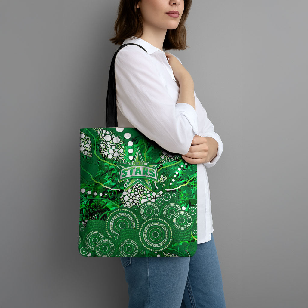 Melbourne Stars Tote Bag Graffiti Urban Aboriginal Dot Abstract Design