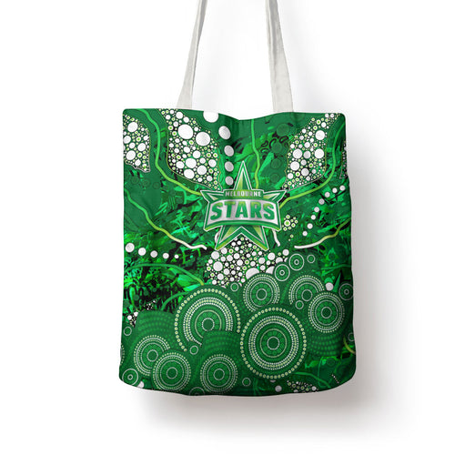Melbourne Stars Tote Bag Graffiti Urban Aboriginal Dot Abstract Design