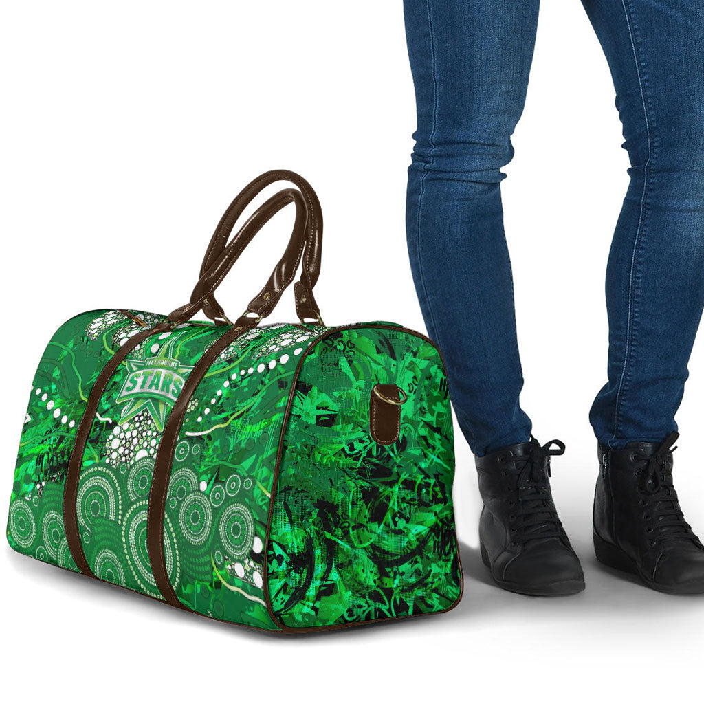 Melbourne Stars Travel Bag Graffiti Urban Aboriginal Dot Abstract Design