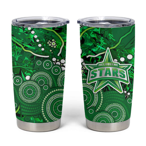 Melbourne Stars Tumbler Cup Graffiti Urban Aboriginal Dot Abstract Design