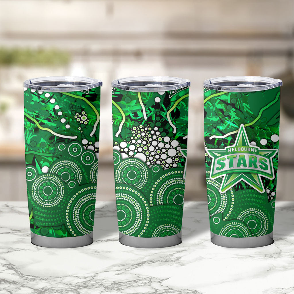 Melbourne Stars Tumbler Cup Graffiti Urban Aboriginal Dot Abstract Design