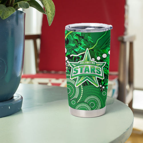 Melbourne Stars Tumbler Cup Graffiti Urban Aboriginal Dot Abstract Design