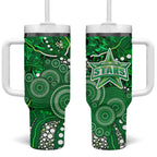 Melbourne Stars Tumbler With Handle Graffiti Urban Aboriginal Dot Abstract Design